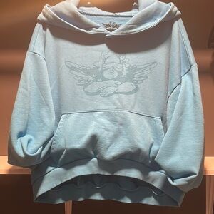 Boys Lie Blue Graphic Hoodie Sweater